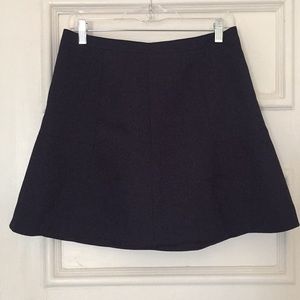 JCrew navy blue mod mini skirt
